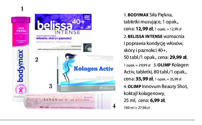 Tabletki musujące BODYMAX SIŁA PIĘKNA promocja