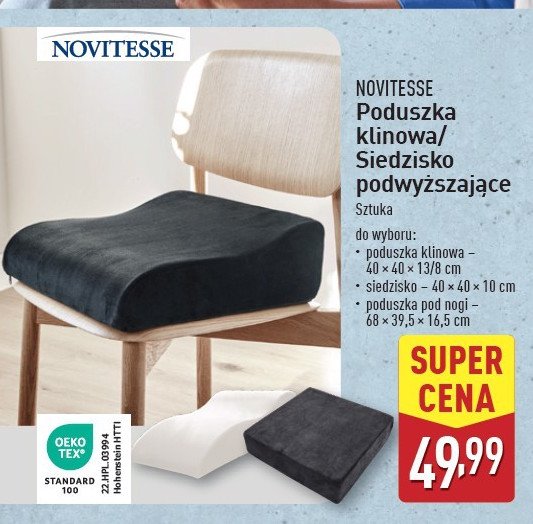 Poduszka klinowa 40 x 40 cm Novitesse promocja