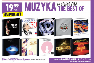 Megadeth - greatest hits. back to the start promocja