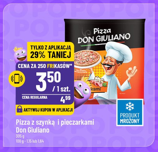 Pizza z szynką i pieczarkami Don giuliano promocja