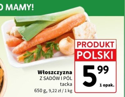 Włoszczyzna Z SADÓW I PÓL tacka promocja w Intermarche