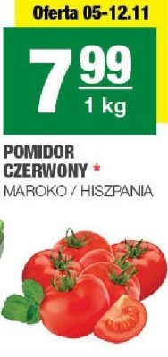 Pomidor czerwony Maroko / Hiszpania promocja w SPAR