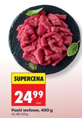 Paski wołowe 400 g promocja w Biedronka