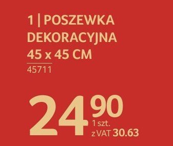 Poszewka dekoracyjna 45 x 45 cm różne wzory promocja w Selgros