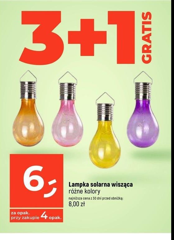 Lampa solarowa wisz膮ca promocja