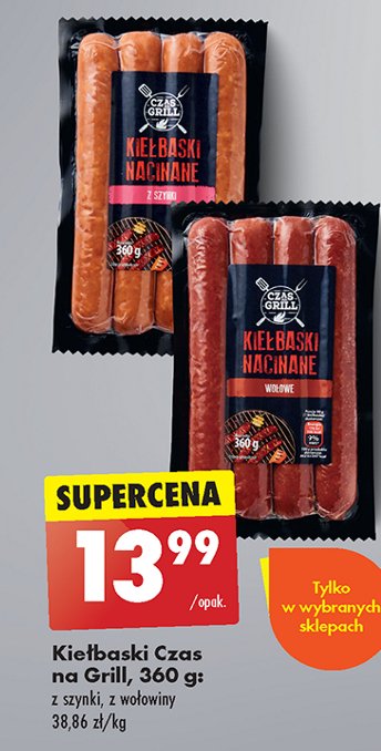 Kie艂baski z wo艂owiny Czas na grill promocja