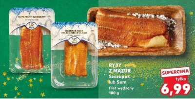 RYBY Z MAZUR Szczupak lub Sum filet wędzony 100 g promocja w Kaufland