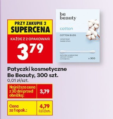 Patyczki kosmetyczne, 300 szt. promocja w Biedronka