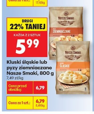 Kluski śląskie  promocja w Biedronka