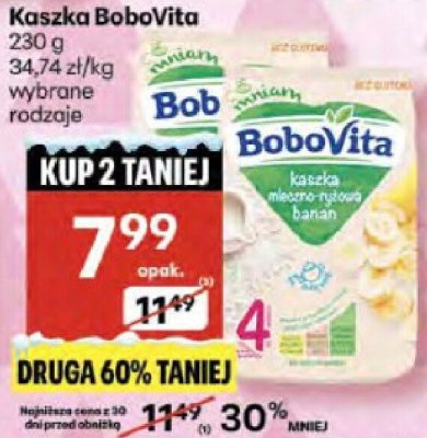 Kaszka BoboVita promocja w Delikatesy Centrum