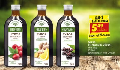 Syrop z czarnego bzu Herbarium promocja