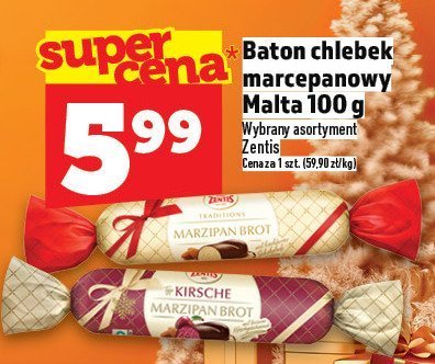 Baton chlebek marcepanowy Malta 100 g promocja w TOPAZ