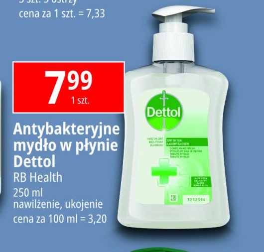 Antybakteryjne mydło w płynie aloesowe Dettol promocja