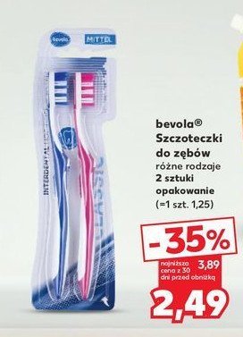 Szczoteczka do zębów medium Bevola promocja w Kaufland