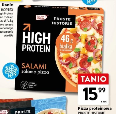 Pizza proteinowa salami promocja w Intermarche