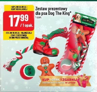 Zestaw prezentowy dla psa Dog The King promocja w POLOmarket