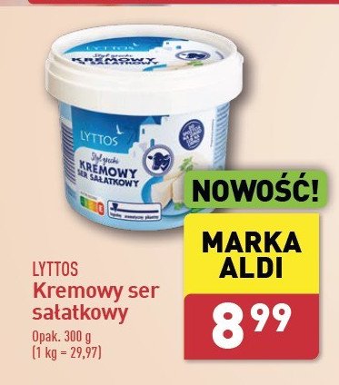 Kremowy ser sałatkowy Lyttos promocja