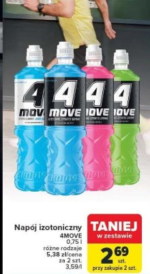 Napój izotoniczny 4MOVE 0,75l promocja w Carrefour