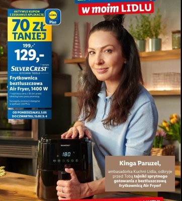 Frytkownica beztłuszczowa 1400w Silvercrest promocja