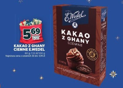 Kakao z Ghany ciemne E.Wedel promocja w Stokrotka