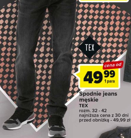 Spodnie męskie jeans 32-42 Tex promocja