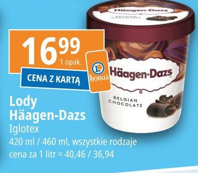 Lody belgian chocolate Haagen-dazs promocja