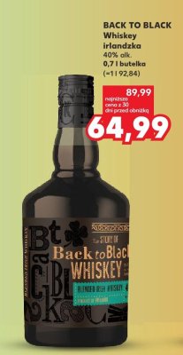 Whisky irlandzka 0,7 l promocja w Kaufland