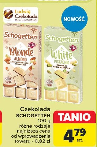 Czekolada blonde almond Schogetten promocja