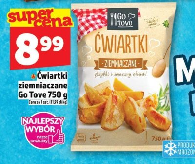Ćwiartki ziemniaczane Go Tove 750 g promocja w TOPAZ