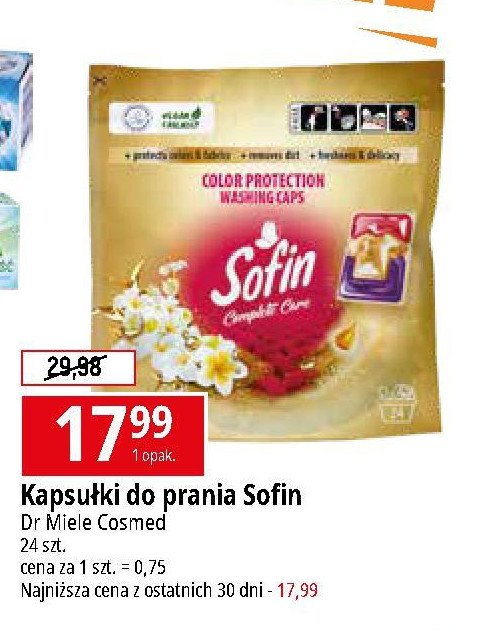 Kapsułki do prania color protection SOFIN COMPLETE CARE promocja