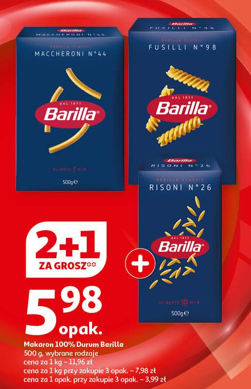 Makaron maccheroni Barilla promocja