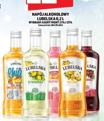 Napój alkoholowy Lubelska 0.2l wybrany asortyment 27%/25% promocja w TOPAZ