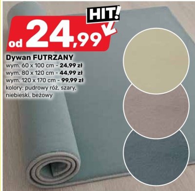 Dywan FUTRZANY Bricomarche promocja w Bricomarche