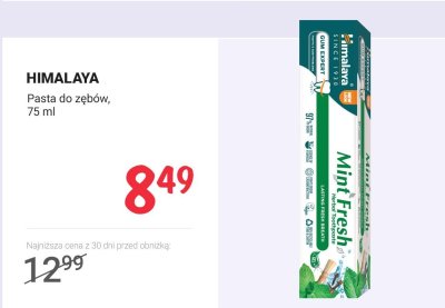 Pasta do zębów 75 ml promocja w Rossmann