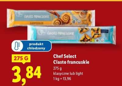 Ciasto francuskie light  promocja w Lidl