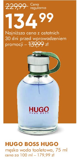 Woda toaletowa Hugo boss hugo man Hugo by hugo boss promocja