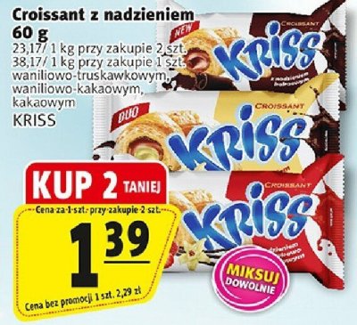 Croissant z nadzieniem 60 g promocja w Prim Market