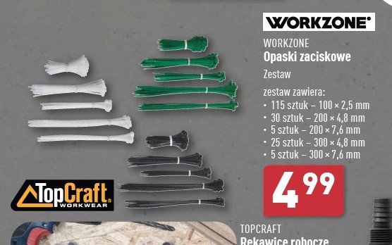 Opaski zaciskowe WORKZONE promocja