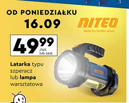 Latarka typu szperacz Niteo tools promocja w Biedronka