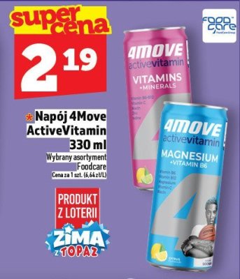 Napój 4Move ActiveVitamin 330 ml promocja w TOPAZ