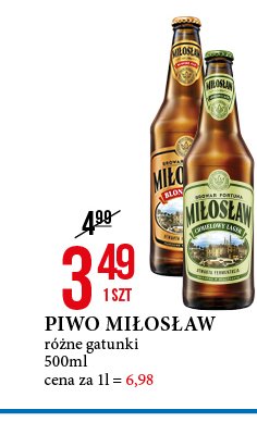 Piwo Miłosław blonde ale promocje