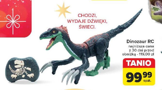 Dinozaur rc promocja w Carrefour