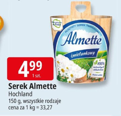 Serek Almette Hochland promocja w Leclerc