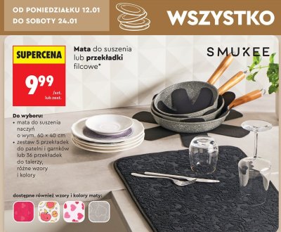 Przekładki filcowe SMUKEE promocja w Biedronka