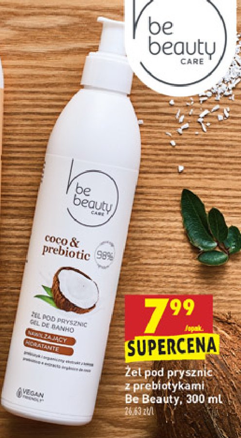 Żel pod prysznic coco & prebiotic Be beauty care promocja