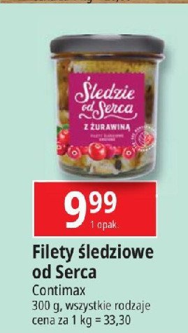 Filety śledziowe z żurawiną Śledzie od serca promocja w Leclerc