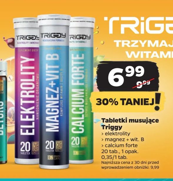 Tabletki calcium forte Triggy vitamin shot promocja