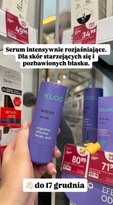 Serum Kloo Anti-Ox d/tw. rozjaśniające promocja w Rossmann