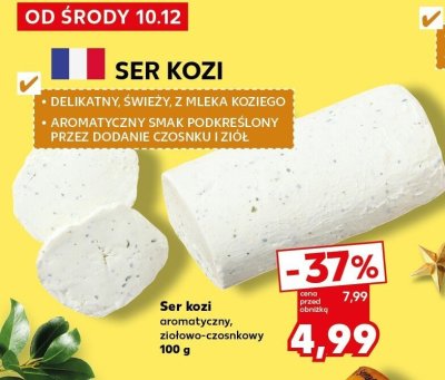 Ser kozi aromatyczny ziołowo-czosnkowy 100 g promocja w Kaufland
