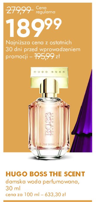 Woda perfumowana Hugo boss the scent for her Boss by hugo boss promocja w Super-Pharm